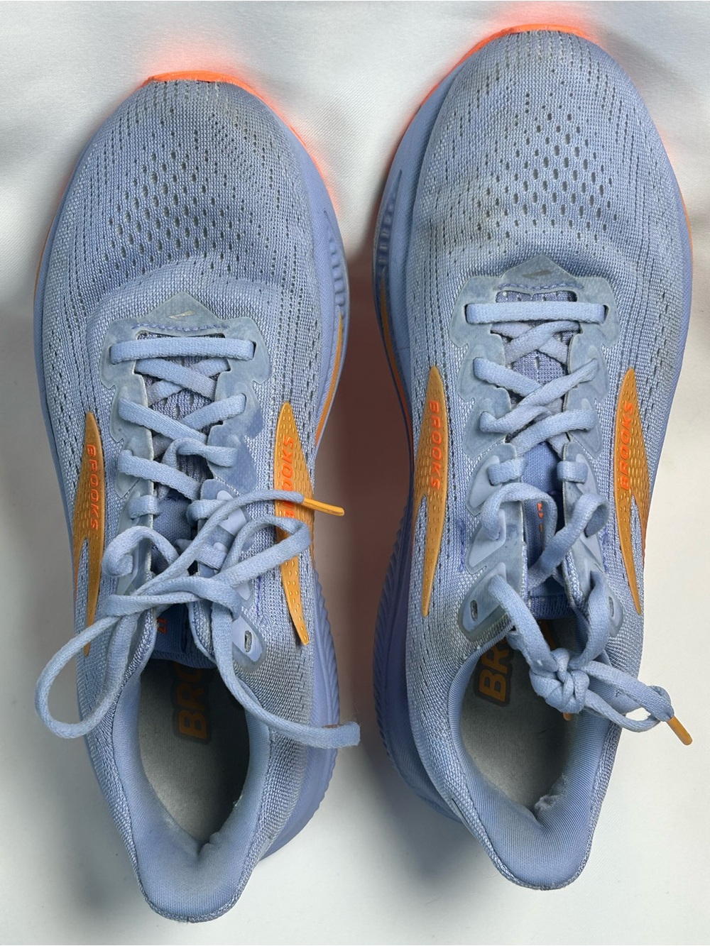 Brooks ghost 17 running shoes blue orange women’s US 8B EU 39 road sneakers - Picture 9 of 14